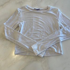 Zara White Long Sleeve Too- Size Small